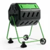 FCMP Outdoor HOTFROG 37 Gallon Plastic Dual Chamber Tumbling Composter Outdoor Elevated Rotating Garden Compost Bin, Green/Black -Home Improvement Store GUEST 4dfdab53 3e10 41d1 ae9a a0f43fcab10d 1