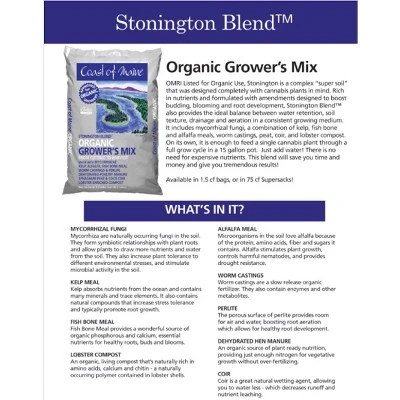 Coast Of Maine CMSBO15 Stonington Blend Organic Growers Potting Soil Mix With All Natural Oceanic Ingredients For Planters And Pots, 1.5 Cubic Feet 4 Coast Of Maine CMSBO15 Stonington Blend Organic Growers Potting Soil Mix With All Natural Oceanic Ingredients For Planters And Pots, 1.5 Cubic Feet - Image 2