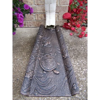 Oakland Living Cast Aluminum Turtle Downspout Gutter Splash Block 3 Oakland Living Cast Aluminum Turtle Downspout Gutter Splash Block