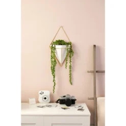 Trigg Wall Display Planter White/Brass - Umbra -Home Improvement Store GUEST 51b9100d 27f0 4a31 a7d9 e7e2fa9fcb20
