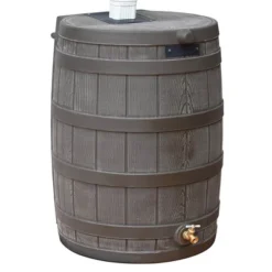Good Ideas Rain Wizard 50 Gallon Plastic Rain Barrel Water Collector With Brass Spigot -Home Improvement Store GUEST 51c01588 b5fa 4602 a3e8 446804fe1479