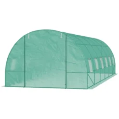 Outsunny 26' X 10' X 7' Outdoor Walk-In Tunnel Greenhouse With Roll-up Windows & Zippered Door, Steel Frame, & PE Cover 10 Outsunny 26' X 10' X 7' Outdoor Walk-In Tunnel Greenhouse With Roll-up Windows & Zippered Door, Steel Frame, & PE Cover -Home Improvement Store GUEST 51cdfde4 e8b5 494d bf2c 7dbd9ccb6b81