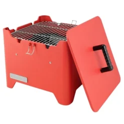 Permasteel Square Portable Charcoal Grill PG-40C10-RD - Red -Home Improvement Store GUEST 5249527b 7d7c 49c5 93f9 7450f185fd2f
