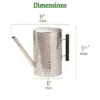 Gardener's Supply Company Stainless Steel Watering Can | Stylish And Modern Design With Easy Grip Wooden Handle & Long Spout To Prevent Spillage | -Home Improvement Store GUEST 52b0bb64 aeb3 4770 ad31 a1310dc64fa5