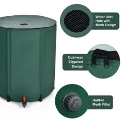 Costway 53 Gallon Portable Rain Barrel Water Collector Collapsible Tank W/Spigot Filter 17 Costway 53 Gallon Portable Rain Barrel Water Collector Collapsible Tank W/Spigot Filter -Home Improvement Store GUEST 52df2622 767a 4fbf 912f 188f24977401