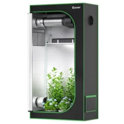 Costway 36''x20''x63'' Mylar Hydroponic Grow Tent W/Observation Window & Floor Tray GrayBlack 20 Costway 36''x20''x63'' Mylar Hydroponic Grow Tent W/Observation Window & Floor Tray GrayBlack -Home Improvement Store GUEST 54997539 4b2b 4b63 8677 86df926df02e