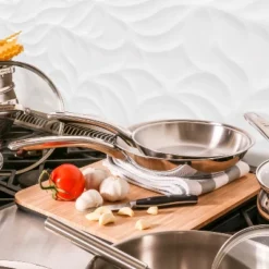 BergHOFF Belly Shape 18/10 Stainless Steel Frying Pan -Home Improvement Store GUEST 560df16b 0db7 4648 84d9 efd99a8db797