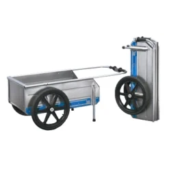 Tipke Manufacturing Company Foldit Do It All Aluminum Folding Cart, Blue Stripe With Full Height Enclosed Rear Gate For Foldit Carts -Home Improvement Store GUEST 5671ae70 ea23 4001 bb70 4e121cb01331