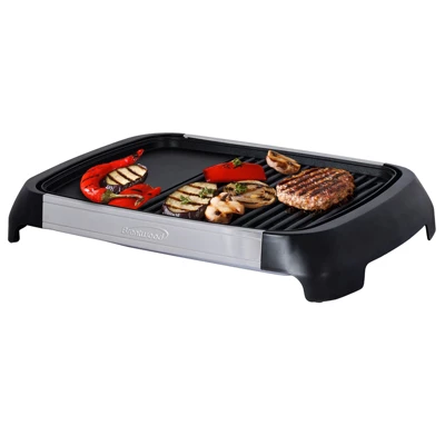 Brentwood Select TS-641 1200 Watt Electric Indoor Grill & Griddle In Stainless Steel 6 Brentwood Select TS-641 1200 Watt Electric Indoor Grill & Griddle In Stainless Steel - Image 4