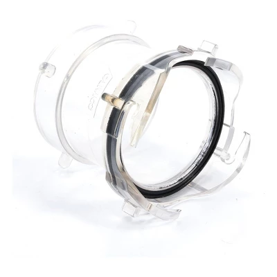 Camco 3.5" Non-Restrictive RV Sewer Hose Connection And Outlet Extender, Clear Plastic Adapter For Waste Tank Removal 3 Camco 3.5" Non-Restrictive RV Sewer Hose Connection And Outlet Extender, Clear Plastic Adapter For Waste Tank Removal