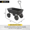 Gorilla Carts 600 Pound Capacity Heavy Duty Poly Garden Landscape Outdoor Yard Hauling Utility Wagon Dump Cart With 10 Inch Pneumatic Tires, Black -Home Improvement Store GUEST 57773263 de92 4ed9 87ed 542b7062f3bd