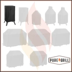 Pure Grill 40-inch Smoker BBQ Grill Cover For Electric Vertical Smokers, Universal Fit Cover - 24" X 17" X 38" -Home Improvement Store GUEST 57d7d717 cd6d 413f b6cb c6b7bde53f5d