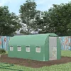 Outsunny Extra-Large Walk-in Tunnel Hoop Greenhouse, PE Cover, Steel, Roll-Up Zipper Door & Windows For Flowers, Vegetables, Tropical Plants, Green 2 Outsunny Extra-Large Walk-in Tunnel Hoop Greenhouse, PE Cover, Steel, Roll-Up Zipper Door & Windows For Flowers, Vegetables, Tropical Plants, Green -Home Improvement Store GUEST 58672c85 2746 496a 8f01 c18fc669cd6a