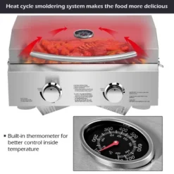 Costway 2 Burner Portable BBQ Table Top Propane Gas Grill Stainless Steel -Home Improvement Store GUEST 5a55897b 5411 4b6c ab9a b77903409431