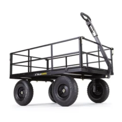Gorilla Cart GOR1200-COM 9 Cubic Feet 1200 Pound Capacity Heavy Duty Durable Steel Utility Wagon Cart W/ 2 In 1 Towing Handle & Removable Sides, Black 9 Gorilla Cart GOR1200-COM 9 Cubic Feet 1200 Pound Capacity Heavy Duty Durable Steel Utility Wagon Cart W/ 2 In 1 Towing Handle & Removable Sides, Black -Home Improvement Store GUEST 5bc75753 4da6 4557 9e43 7c3514ad60cf