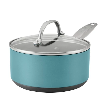 Anolon Achieve 2qt Nonstick Hard Anodized Sauce Pan With Lid Teal 11 Anolon Achieve 2qt Nonstick Hard Anodized Sauce Pan With Lid Teal - Image 9