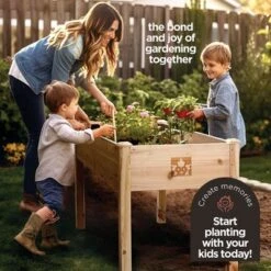 Raised Garden Bed - Elevated Wood Planter Box With Bed Liner - Planter Box With Legs For Flowers, Herbs - 200lb Capacity - 48x26.5x30 Maple99 -Home Improvement Store GUEST 5e18cfbe 9433 48e8 8673 fb19a4e18f83