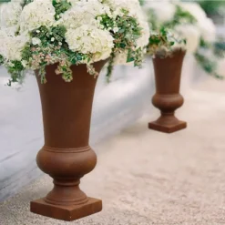 LuxenHome 22.75" H Slim MgO Urn Planter Black -Home Improvement Store GUEST 5f875e1c 022e 4ffa 9718 ece7db55db53