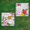 Northlight Set Of 2 Love Blooms And Welcome Friends Floral Outdoor Garden Stones 7" -Home Improvement Store GUEST 60b0b6d5 353f 4233 81ce 09b4c9814475