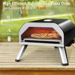 Costway Outdoor Gas Pizza Oven Portable Propane Pizza Stove With Oven Cover Pizza Stone -Home Improvement Store GUEST 63bf9501 34aa 4126 91db e687c5126d74