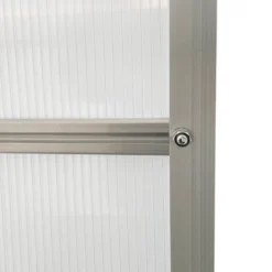 Outsunny Aluminum Greenhouse, Polycarbonate Walk-in Garden Greenhouse Kit With Adjustable Roof Vent, Rain Gutter And Sliding Door For Winter, Silver -Home Improvement Store GUEST 692f76cf f65d 487a b24f 4571d5c6a5b3