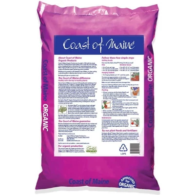 Coast Of Maine OMRI Listed Bar Harbor Blend Organic Compost Potting Soil Blend For Container Gardens And Flower Pots, 8 Quart Bag 3 Coast Of Maine OMRI Listed Bar Harbor Blend Organic Compost Potting Soil Blend For Container Gardens And Flower Pots, 8 Quart Bag