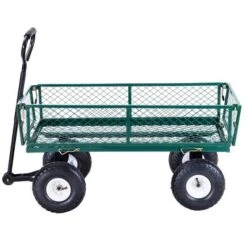 Costway Heavy Duty Lawn Garden Utility Cart Wagon Wheelbarrow Steel Trailer -Home Improvement Store GUEST 69730a80 56aa 4cdb b9dc 5d0dd35a7785