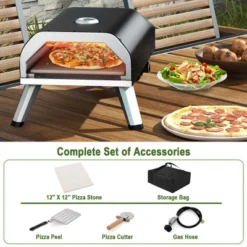 Costway Outdoor Gas Pizza Oven Portable Propane Pizza Stove With Oven Cover Pizza Stone -Home Improvement Store GUEST 697d085b ba44 49ab bd82 3285892f151e