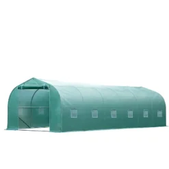 Outsunny 26' X 10' X 7' Walk-In Greenhouse Tunnel, Large Gardening Plant Hot House With 12 Windows And Zipper Doors For Backyard 11 Outsunny 26' X 10' X 7' Walk-In Greenhouse Tunnel, Large Gardening Plant Hot House With 12 Windows And Zipper Doors For Backyard -Home Improvement Store GUEST 6a87d71f c130 4164 af30 00c9df6a6bc0