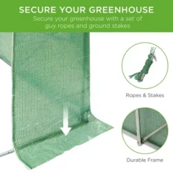 Best Choice Products 15x7x7ft Walk-In Greenhouse Tunnel, Garden Accessory Tent W/ 8 Roll-Up Windows, Zippered Door -Home Improvement Store GUEST 6b45b2b6 0570 4a45 93e5 f3834253ebfa