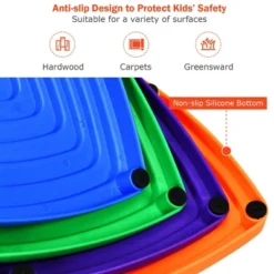 Costway 11pcs Kids Balance Stepping Stones W/ Non-Slip Bottom Indoor & Outdoor Toy -Home Improvement Store GUEST 6bdbf750 cf04 46d0 b30f 498e0ff05a59