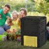Outsunny Garden Compost Bin 80 Gallon Outdoor Large Capacity Composter Fast Create Fertile Soil Aerating Box, Easy Assembly -Home Improvement Store GUEST 6df3d12c d18e 42c2 925d 76bfecf5eb85