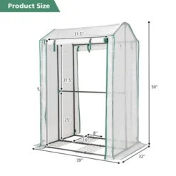 Costway 39'' X 32'' X 59'' Walk-in Garden Greenhouse Warm House For Plant Growing 14 Costway 39'' X 32'' X 59'' Walk-in Garden Greenhouse Warm House For Plant Growing -Home Improvement Store GUEST 72a07080 8b35 43bd b229 2c69cdccea16