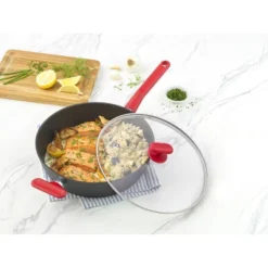 GoodCook ProEase Nonstick 11" Jumbo Cooker Deep Saute Pan Red -Home Improvement Store GUEST 7416fd25 1b70 4a07 8fd6 0e2936947173