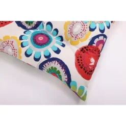 2pc Crosby Floral Outdoor Tufted Chair Cushions - Pillow Perfect