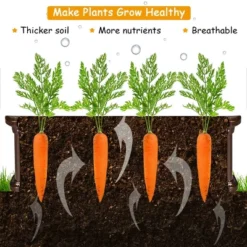 Costway 4 Pcs 48.5'' Raised Garden Bed Square Plant Box Planter Flower Vegetable White -Home Improvement Store GUEST 75cb6682 8ef3 453f b06d 065578649ea6