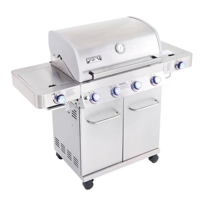 4-Burner Propane Stainless Steel Gas Grill Model 24367- Monument Grills 3 4-Burner Propane Stainless Steel Gas Grill Model 24367- Monument Grills
