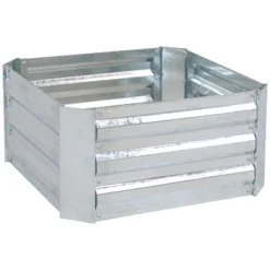Sunnydaze Decor Sunnydaze Corrugated Galvanized Steel Raised Garden Bed For Plants, Vegetables, And Flowers - 24" Square X 11.75" H -Home Improvement Store GUEST 7b1b4d8c 5ca2 416f 97c2 be47b94d0328