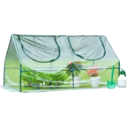 Aoodor Mini 4 Ft. X 2 Ft. X2 Ft. Greenhouse Zipper Doors -Home Improvement Store GUEST 7f346887 0b60 4496 b1b1 167cebbfcdc0