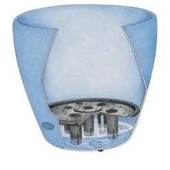 Viva Self-Watering Rolling Planter, Round Small -Home Improvement Store GUEST 817a6d89 c52a 4a8d a5ba 357b77650039