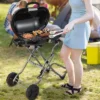 Costway Portable Propane Grill Folding Gas Grill Griddle With Wheels & Side Shelf -Home Improvement Store GUEST 81e771a0 c029 42b9 955b 8ee840d22049