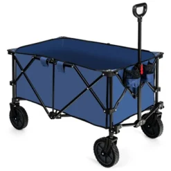 Costway Folding Collapsible Wagon Utility Camping Cart W/Wheels & Adjustable Handle RedGreyNavy -Home Improvement Store GUEST 839d4168 2fea 4d8a b3ff 971a58887e88