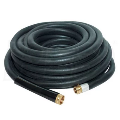 Apache 98108806 75 Foot Industrial Rubber Garden Water Hose With Heavy Duty MGHT X FGHT Brass Fittings And 1 Bend Restrictor, Black (3 Pack) 3 Apache 98108806 75 Foot Industrial Rubber Garden Water Hose With Heavy Duty MGHT X FGHT Brass Fittings And 1 Bend Restrictor, Black (3 Pack)