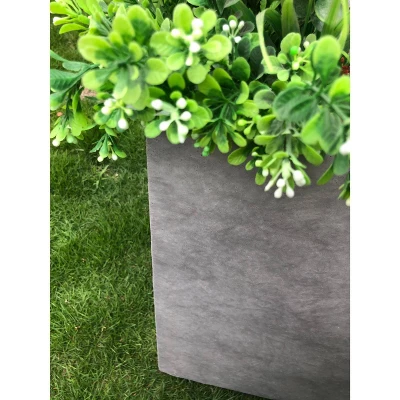 Rosemead Home & Garden, Inc.12" X 23" Rectangular Kante Lightweight Modern Outdoor Planter Natural Concrete 3 Rosemead Home & Garden, Inc.12" X 23" Rectangular Kante Lightweight Modern Outdoor Planter Natural Concrete