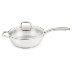 BergHOFF Belly Shape 18/10 Stainless Steel Skillet With Glass Lid -Home Improvement Store GUEST 85bf6650 35d8 4e2b 9d90 3b294aa07b35