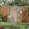 Outsunny Outdoor Walk-in Mini Greenhouse With Mesh Door & Windows, Small Portable Garden Hot House With 6 Shelves, Trellis, & Plant Labels -Home Improvement Store GUEST 86ea9ed8 1281 43ff 9524 99bdcad9c7e0