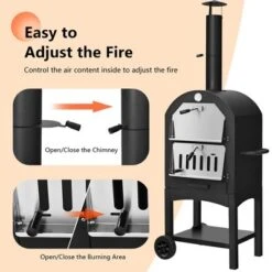 Costway Outdoor Pizza Oven Wood Fire Pizza Maker Grill W/ Pizza Stone & Waterproof Cover 14 Costway Outdoor Pizza Oven Wood Fire Pizza Maker Grill W/ Pizza Stone & Waterproof Cover -Home Improvement Store GUEST 89e10153 a6aa 4c11 b110 17916594a829