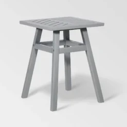 Slatted Chevron Acacia Wood Patio Side Table - Saracina Home -Home Improvement Store GUEST 8a61fdce ae8f 4182 bfc5 23d1bf943ad3