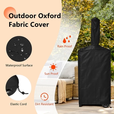 Costway Outdoor Pizza Oven Wood Fire Pizza Maker Grill W/ Pizza Stone & Waterproof Cover 9 Costway Outdoor Pizza Oven Wood Fire Pizza Maker Grill W/ Pizza Stone & Waterproof Cover - Image 7