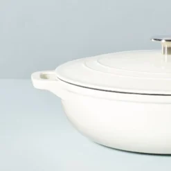 5.3qt Enameled Cast Iron Braiser Sour Cream - Hearth & Hand™ With Magnolia 7 5.3qt Enameled Cast Iron Braiser Sour Cream - Hearth & Hand™ With Magnolia -Home Improvement Store GUEST 8c198140 35a1 4fbe b6a2 f431cc4e8800